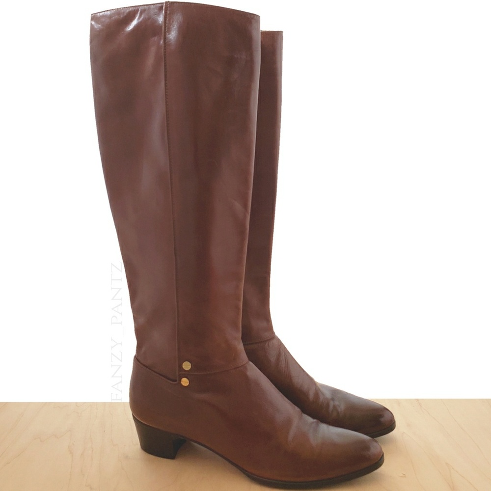 Salvatore Ferragamo boots knee high brown vintage - Picture 4 of 8
